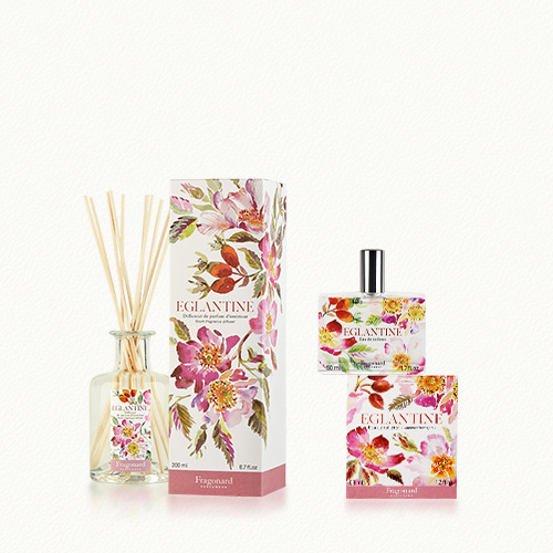 フラゴナール　エグランティーヌ　50ml Fresh and flowery eau de toilette, diffuser & soap | Flower