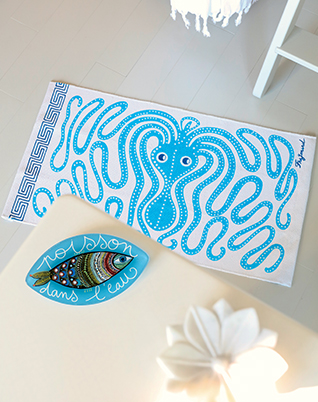 The Poulpe bath mat