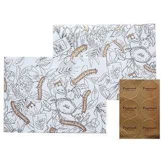 2 Sheets Of Wrapping Paper 40 X 54 Cm Fragonard 2 00