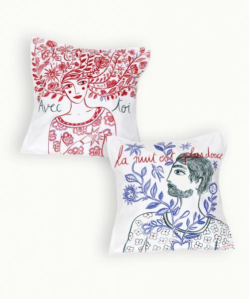 Set of 2 Douce Nuit Pillowcovers