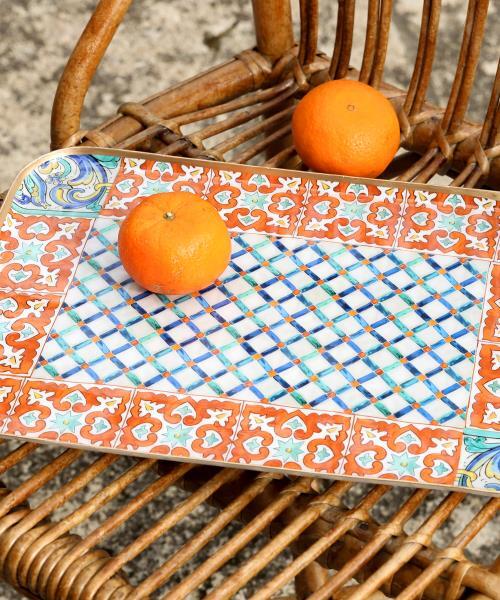 Positano orange tray
