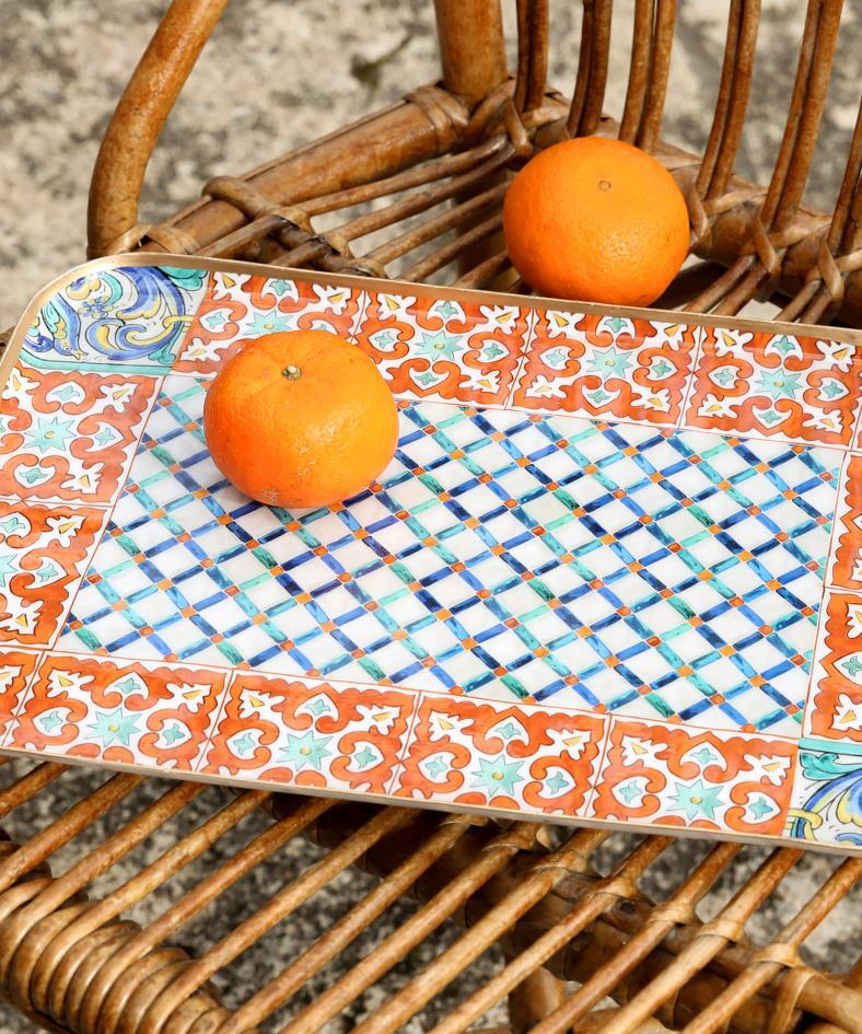 Tablett Positano Orange
