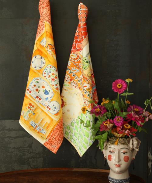Set of 2 Campagne tea towel - 26,00 €