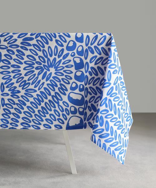 Calade blue tablecloth