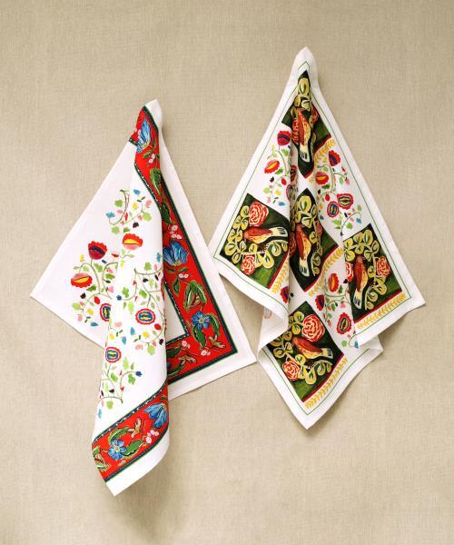 4 napkins Fleur Folk