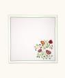 Lot de 4 Serviettes en coton Fleur Folk