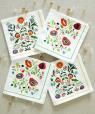 4 napkins Fleur Folk