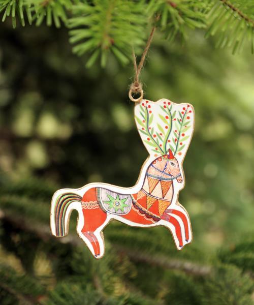 Cheval Fleuri hanging ornament