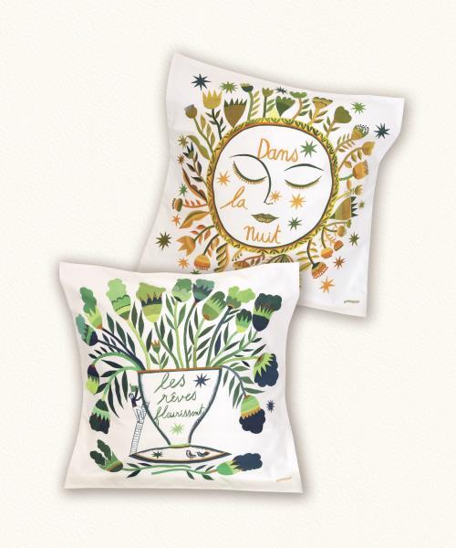 Set of 2 Rêves Fleuris pillowcases