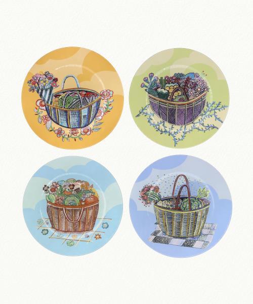 4 Teller Panier d’été
