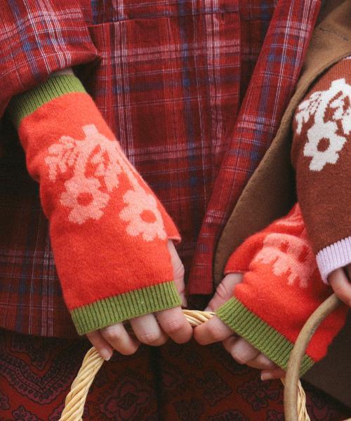 Handstulpen Fleurs d' Hiver
