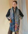 Joyeux Sapin wool shawl