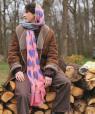 Joyeux Sapin wool shawl