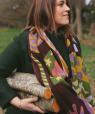 Baies Nordiques wool shawl