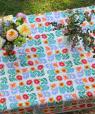 Nappe en coton Jardin Voyageur Beige (160 x 160cm)