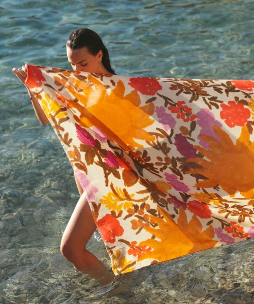 Paréo Echarpe Bouquet Soleil