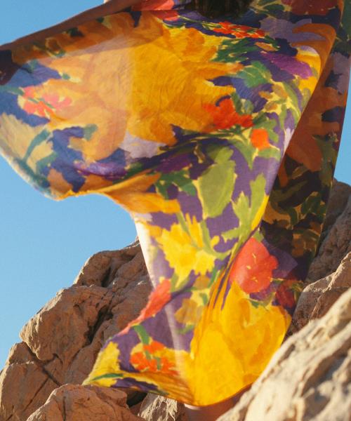 Paréo Echarpe Bouquet Soleil