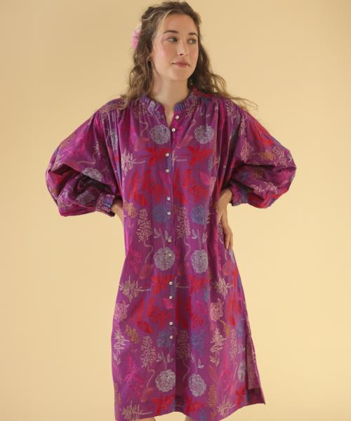 Robe Denisa brodée Floreal