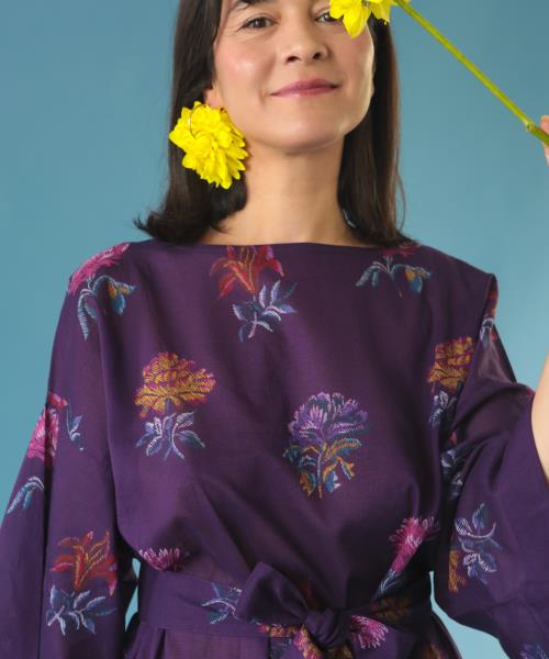 Robe Paco imprimé Œillets d'Arles