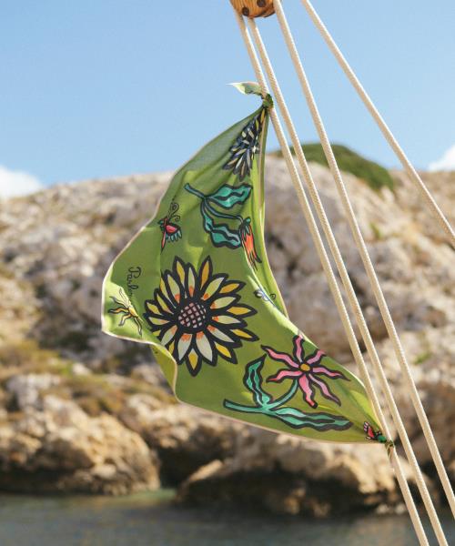 Foulard triangolare Parler aux Fleurs