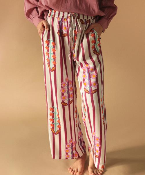 Pantalón Gabriel con estampado Fleurs Imaginaires
